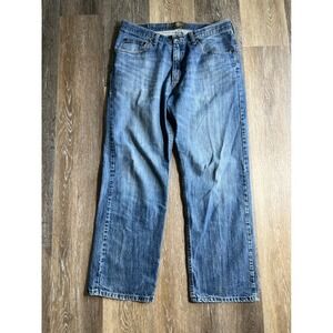 Timberland Jeans Mens 36x30 Blue Excellent Straight Leg Relaxed Fit Denim